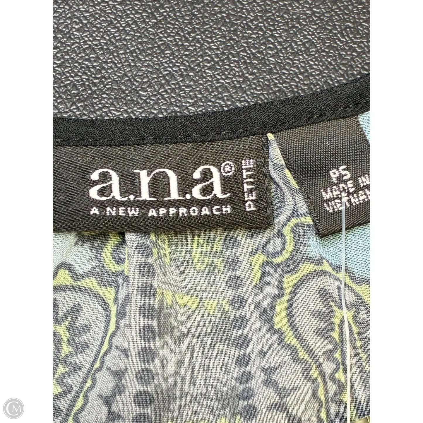 Top Sleeveless By Ana In Blue & Green, Size: Sp