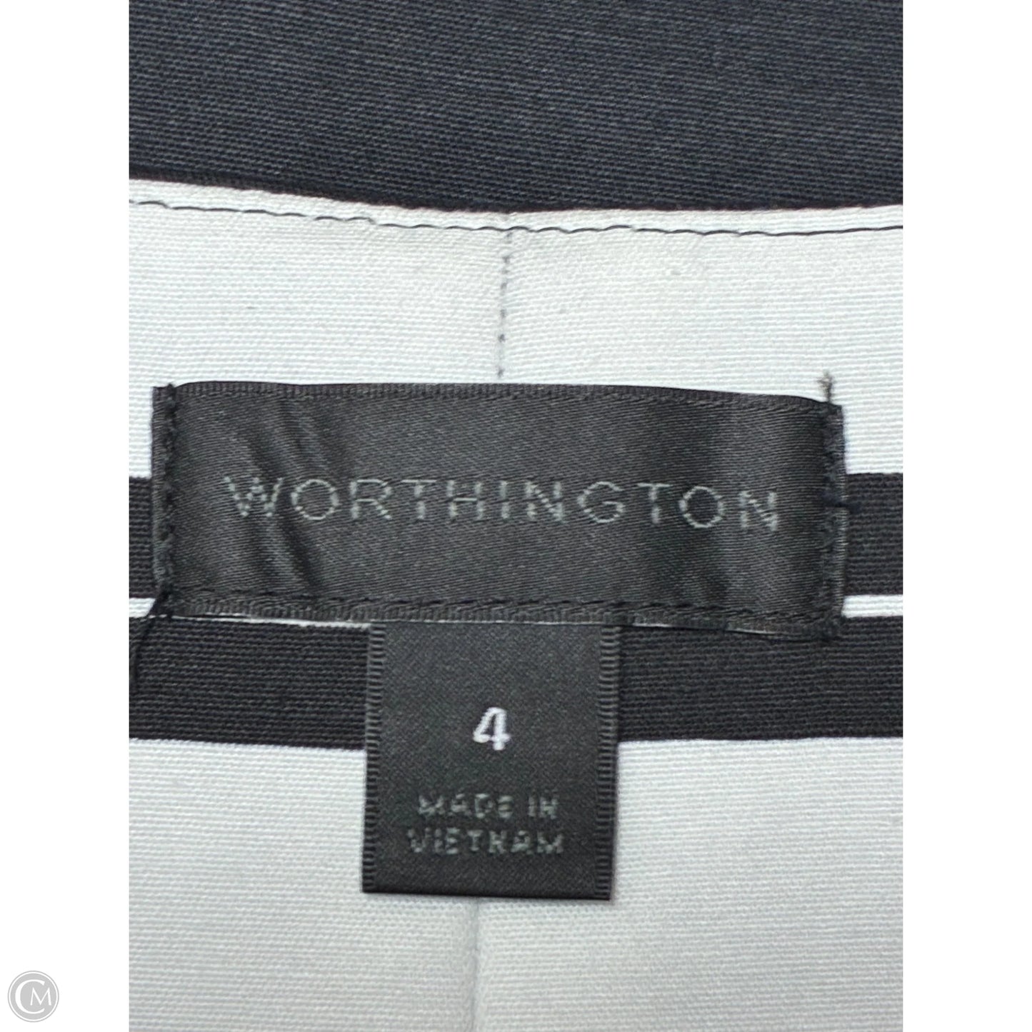 Dress Party Short By Worthington In Black & White, Size: S