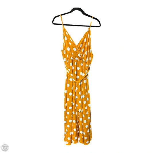 Dress Casual Midi By Shein In Orange & White, Size: 2x