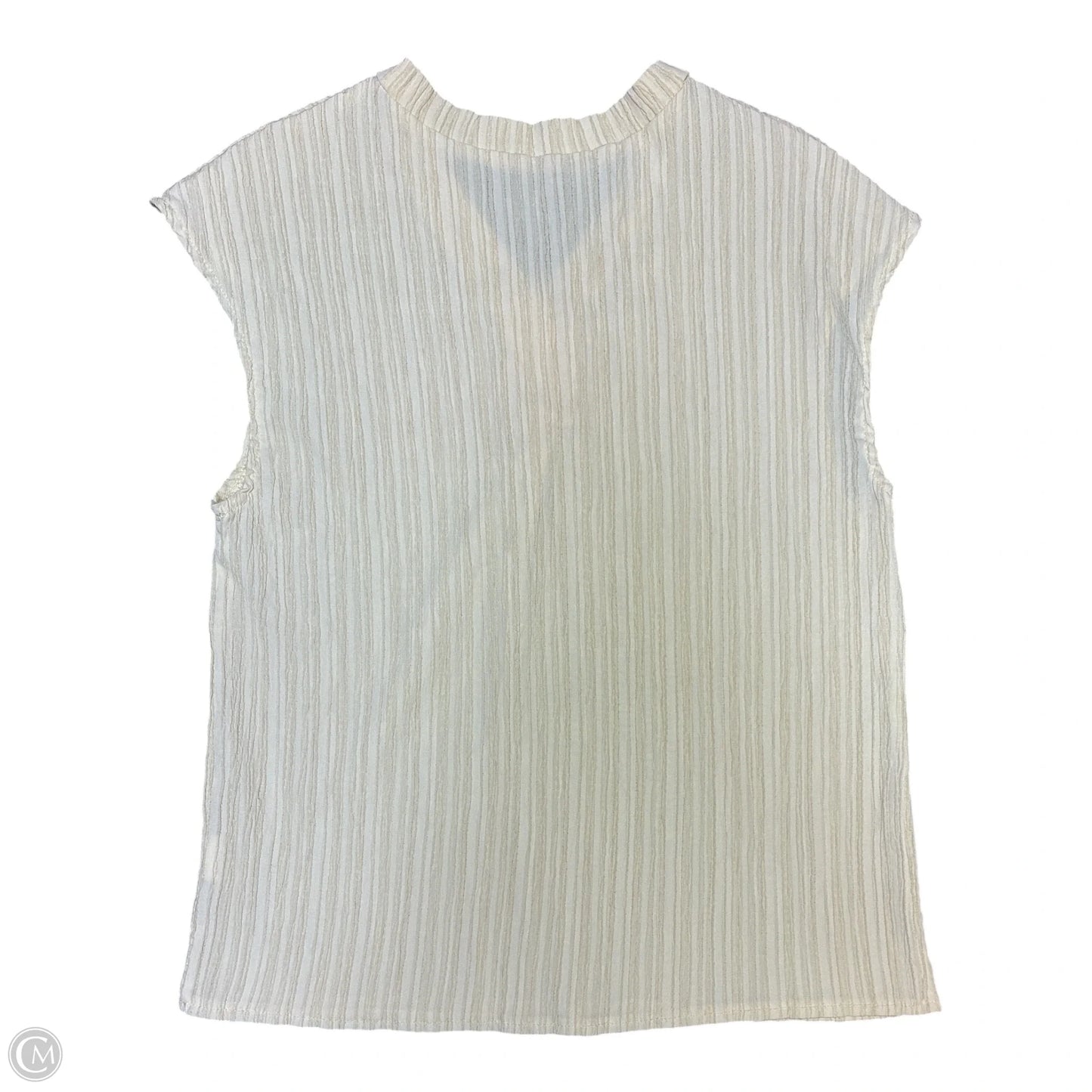 Top Sleeveless By Cmf In Cream, Size: S