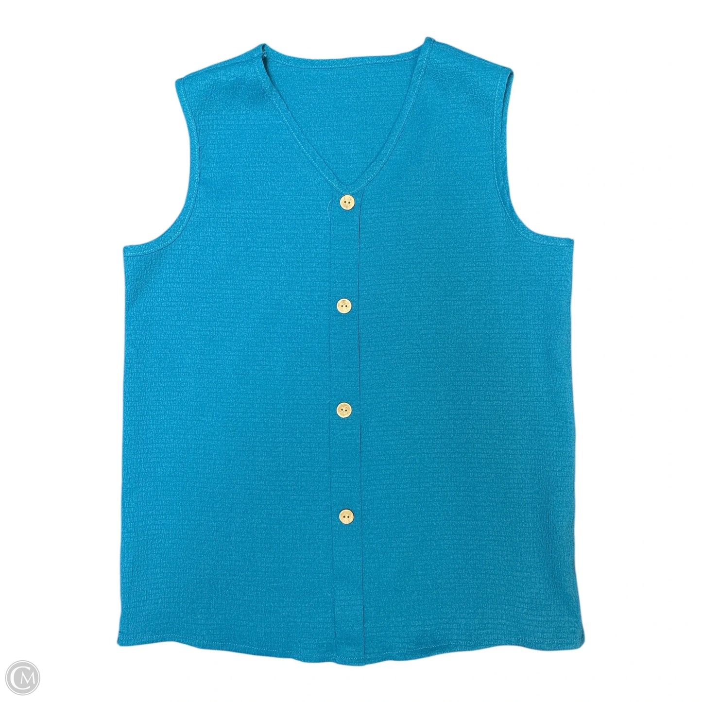 Top Sleeveless By Cmf In Blue, Size: S
