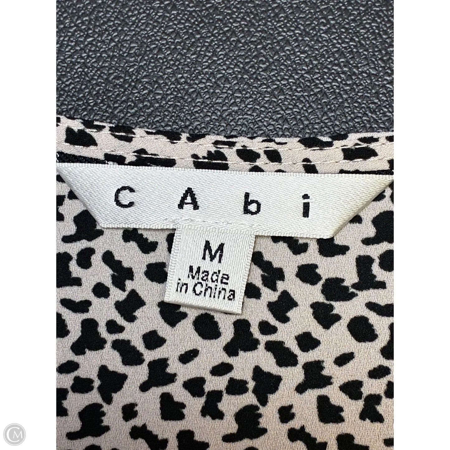 Top Sleeveless By Cabi In Animal Print, Size: M