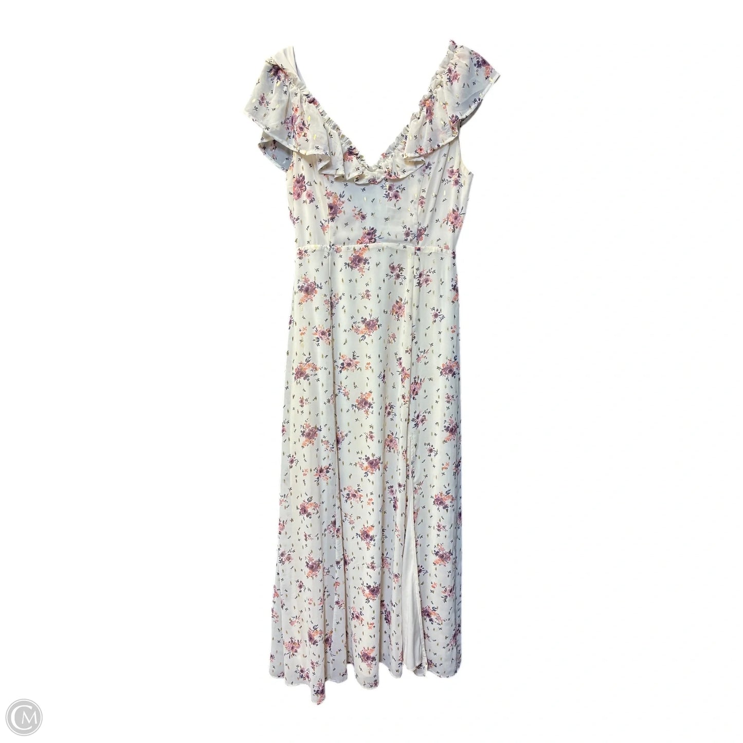 Dress Casual Maxi By Miami In Cream, Size: S