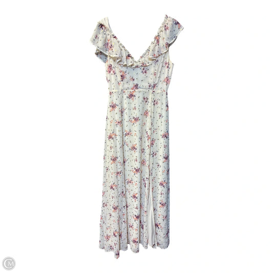 Dress Casual Maxi By Miami In Cream, Size: S