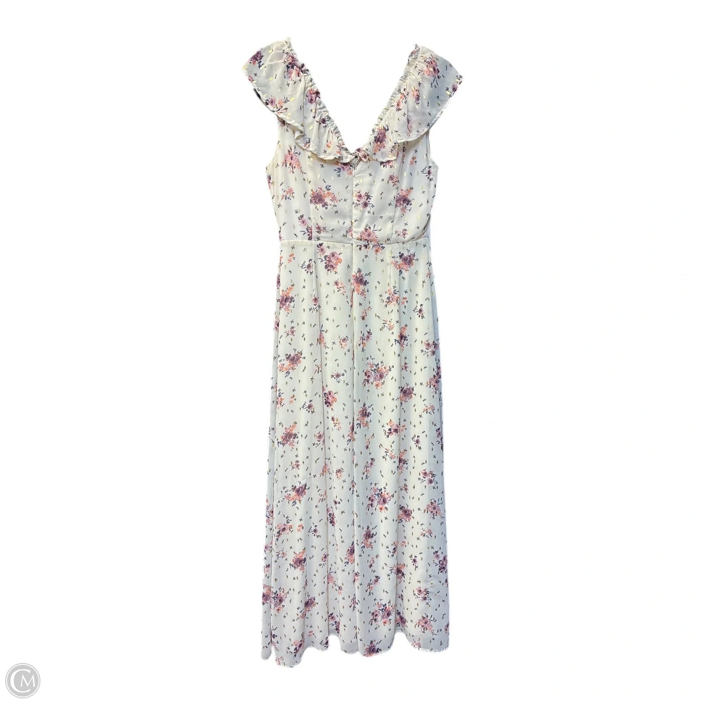 Dress Casual Maxi By Miami In Cream, Size: S