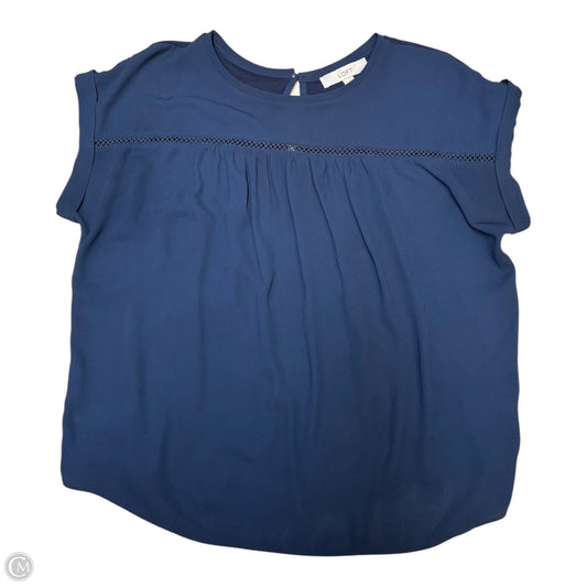 Blouse Sleeveless By Loft In Blue, Size: M