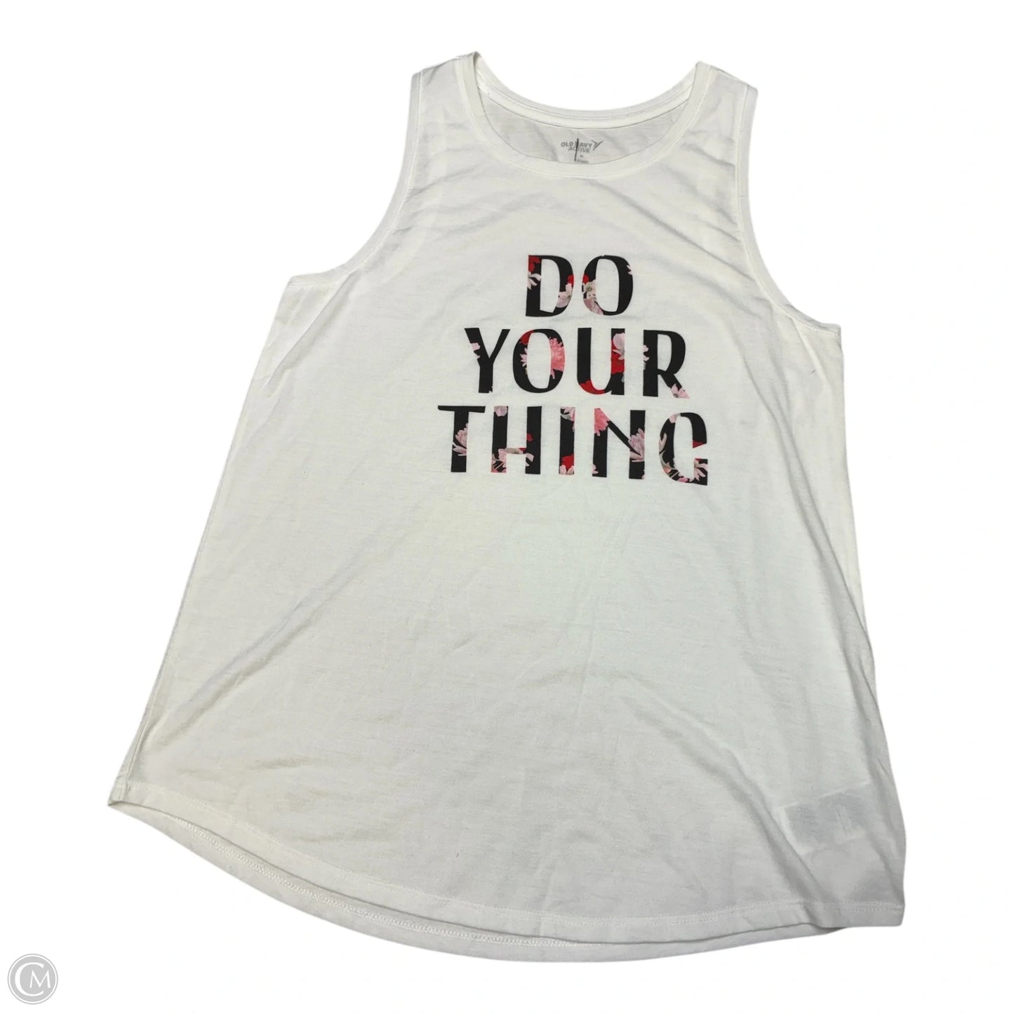 Athletic Tank Top By Old Navy In White, Size: M