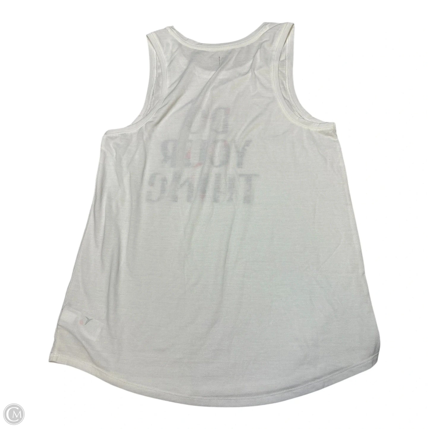 Athletic Tank Top By Old Navy In White, Size: M