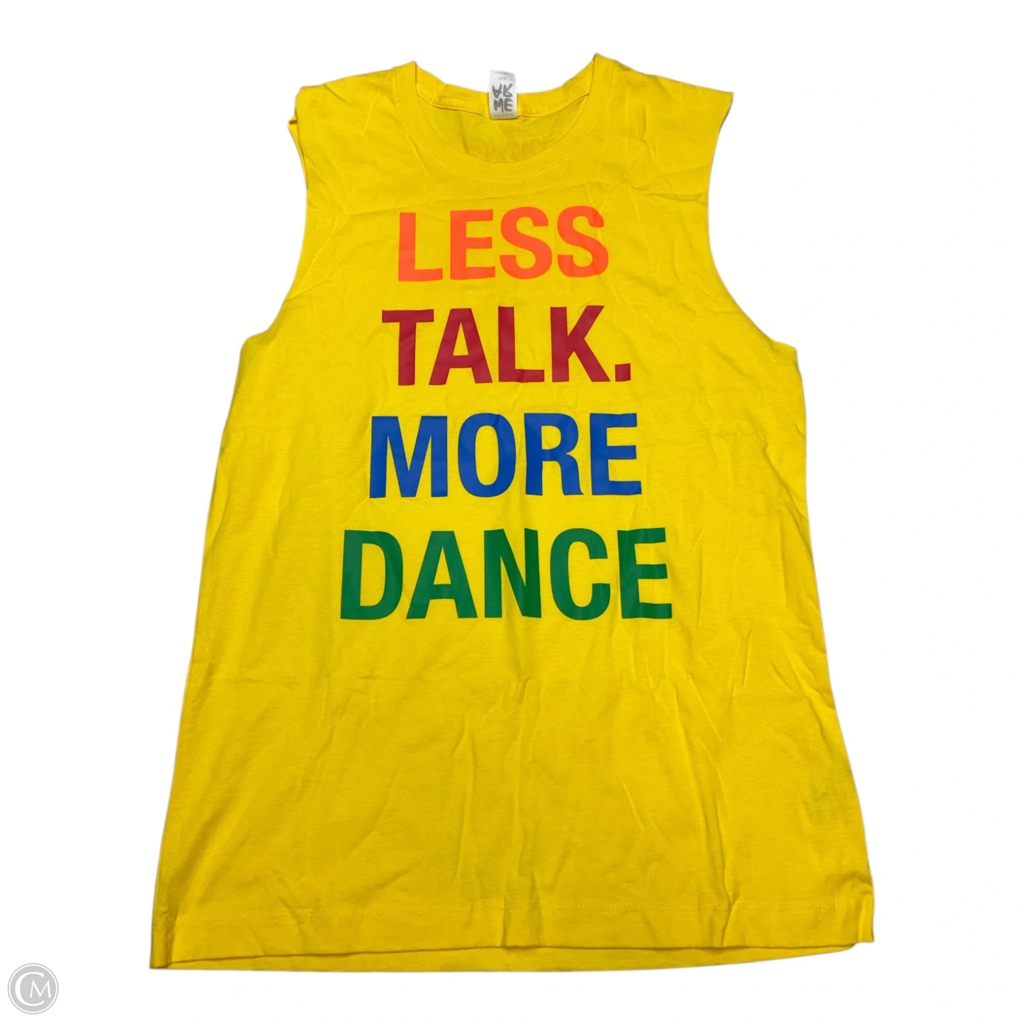 Athletic Tank Top By Zumba In Yellow, Size: Xs