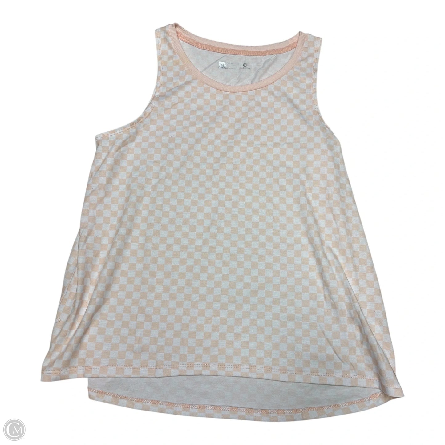 Athletic Tank Top By Xersion In Pink & White, Size: M