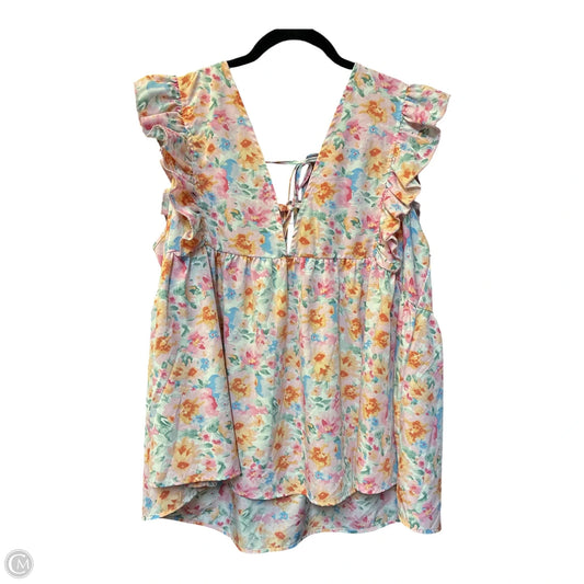 Top Sleeveless By Shein In Multi-colored, Size: Xxl