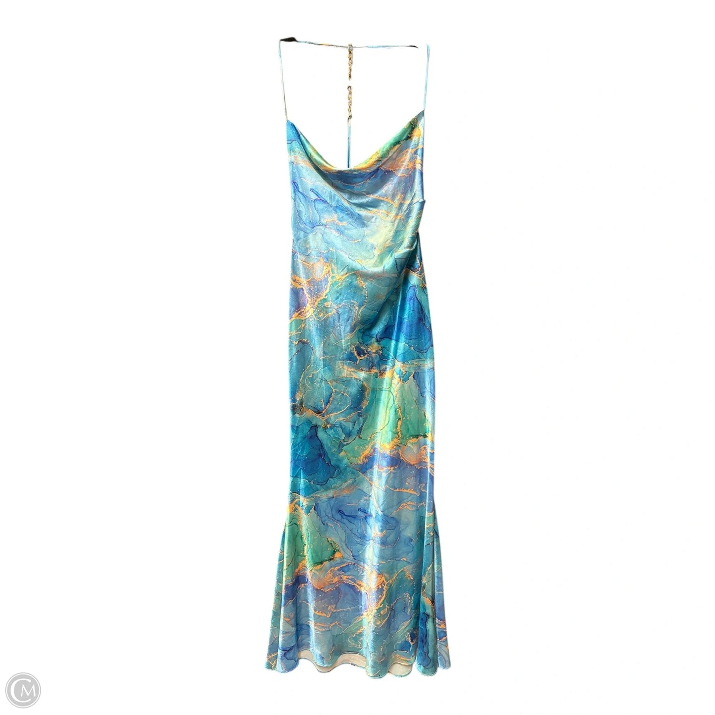 Dress Party Long By Cmf In Blue & Gold, Size: S