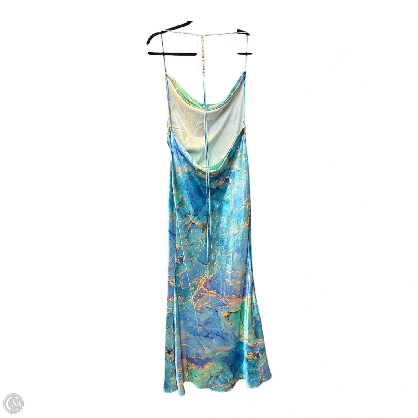 Dress Party Long By Cmf In Blue & Gold, Size: S