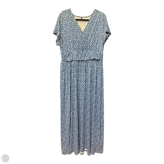 Dress Casual Maxi By Cmf In Blue, Size: 2x