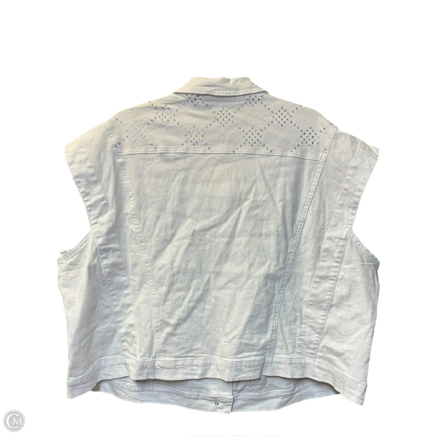 Top Sleeveless By Ashley Stewart In White, Size: 3x