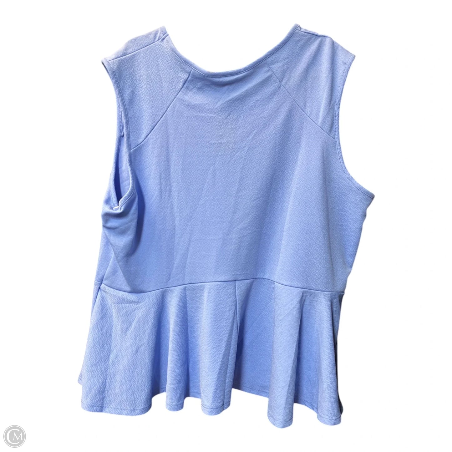Top Sleeveless By Ashley Stewart In Blue, Size: 3x