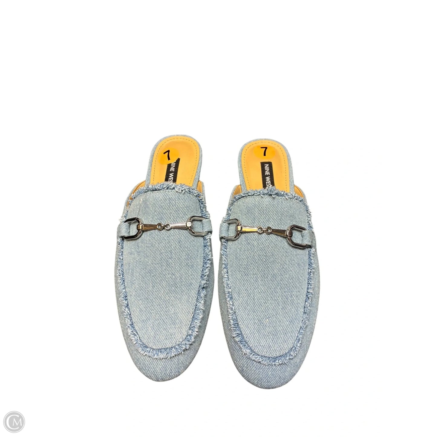 Sandals Flats By Nine West In Blue, Size: 7