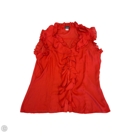 Top Sleeveless Basic By Clothes Mentor In Orange, Size: 2x