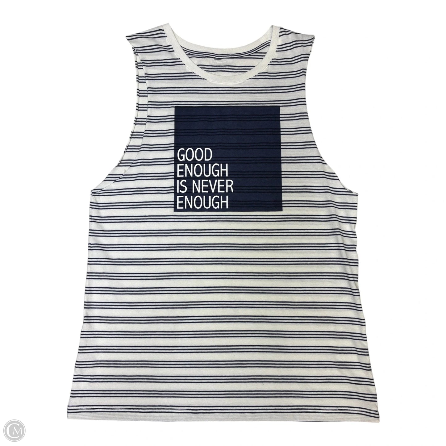 Top Sleeveless By Clothes Mentor In Striped Pattern, Size: M