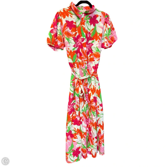 Dress Casual Maxi By Cmf In Floral Print, Size: L
