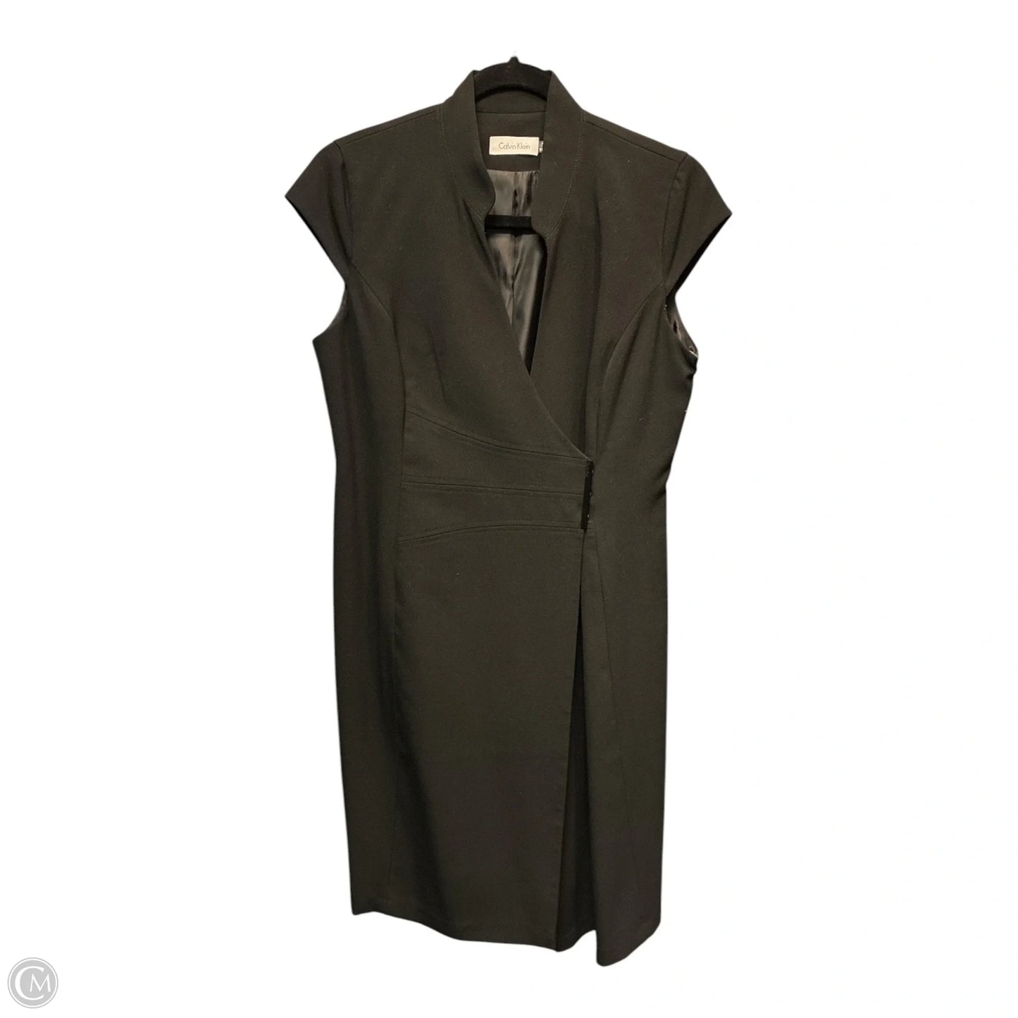 Dress Party Midi By Calvin Klein In Black, Size: 10
