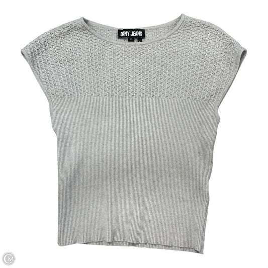Top Sleeveless Basic By Dkny In Grey, Size: M
