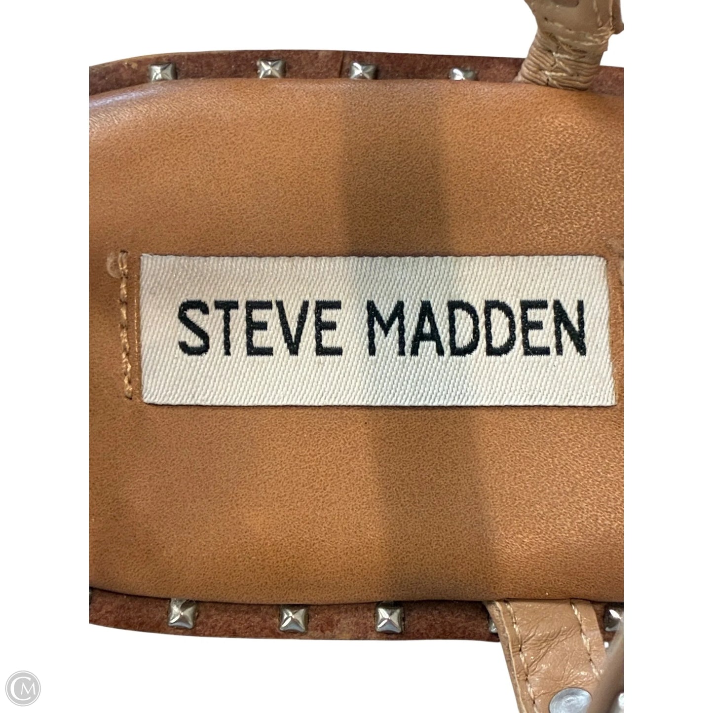 Sandals Flats By Steve Madden In Brown & Silver, Size: 9