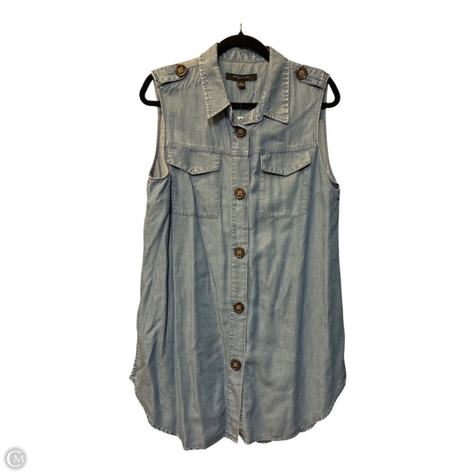 Tunic Sleeveless By Marc New York In Blue Denim, Size: L