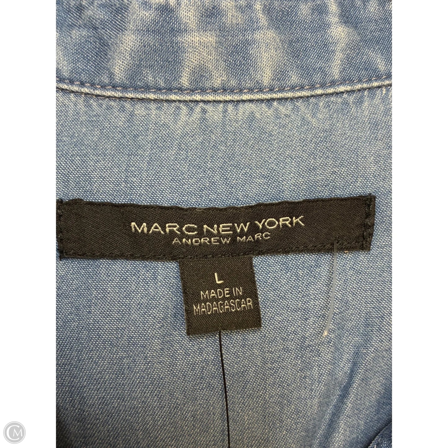 Tunic Sleeveless By Marc New York In Blue Denim, Size: L