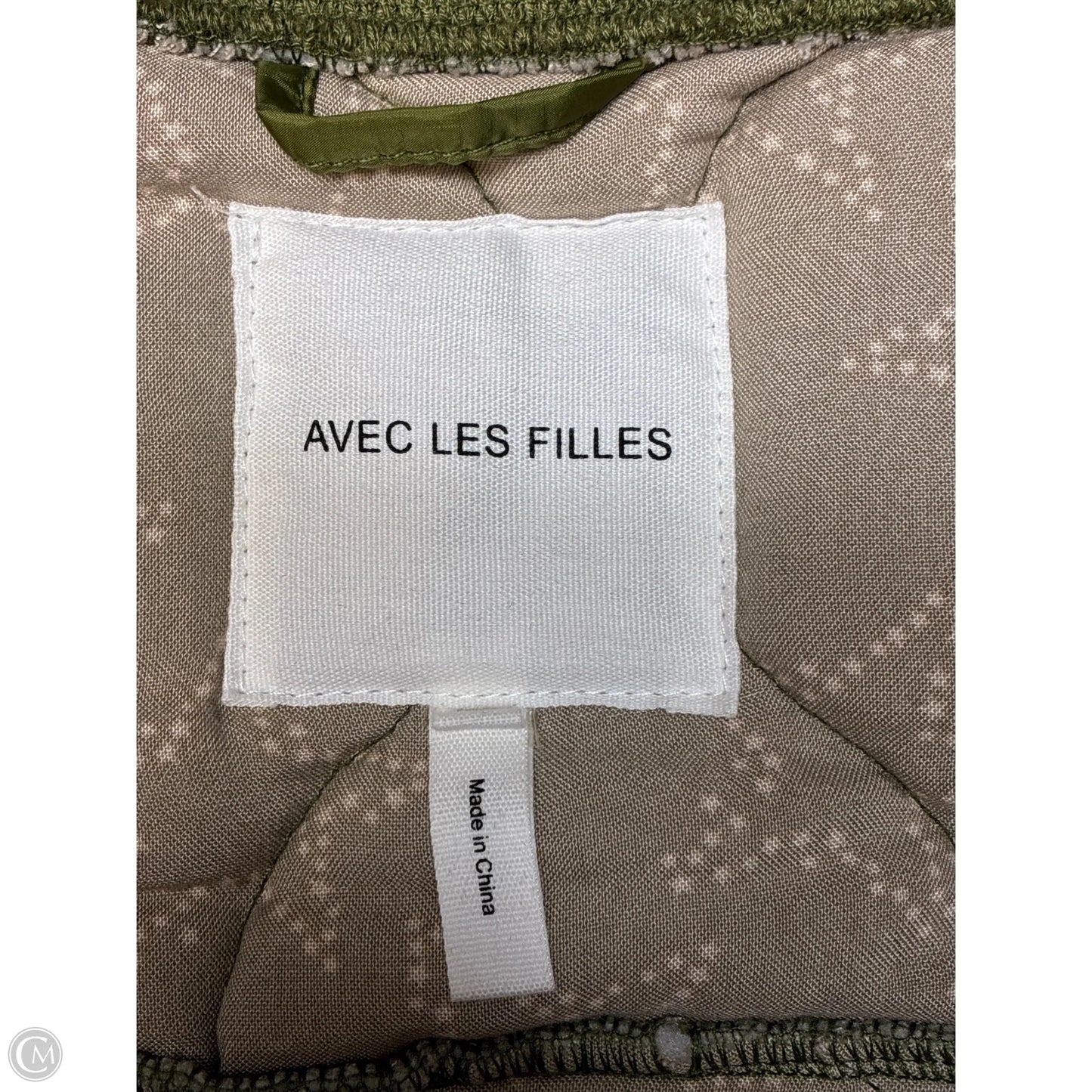 Jacket Puffer & Quilted By Avec Les Filles In Green, Size: M