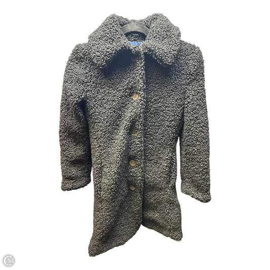 Coat Faux Fur & Sherpa By J. Crew In Black, Size: Xxsp