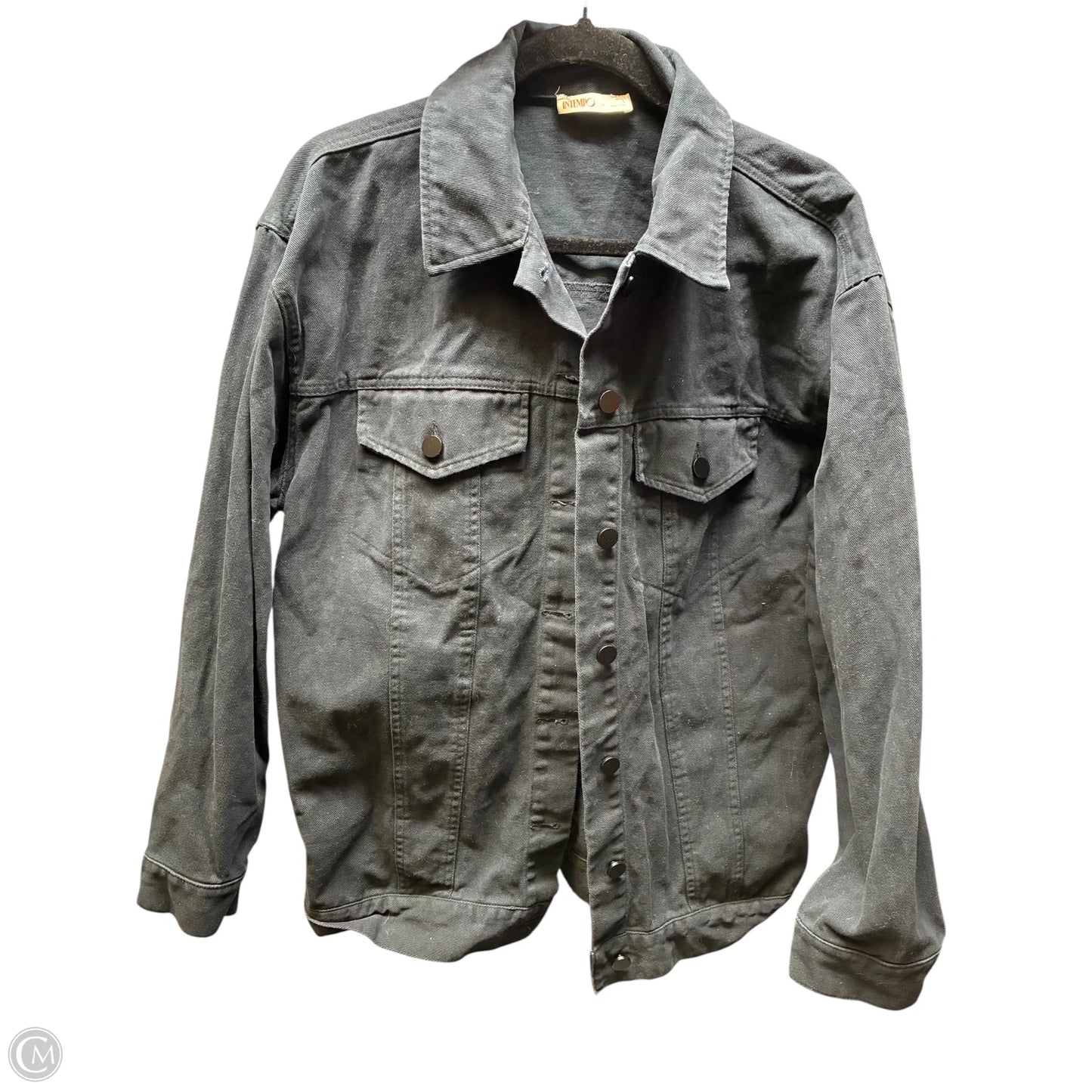 Jacket Denim By Intempo In Black, Size: L