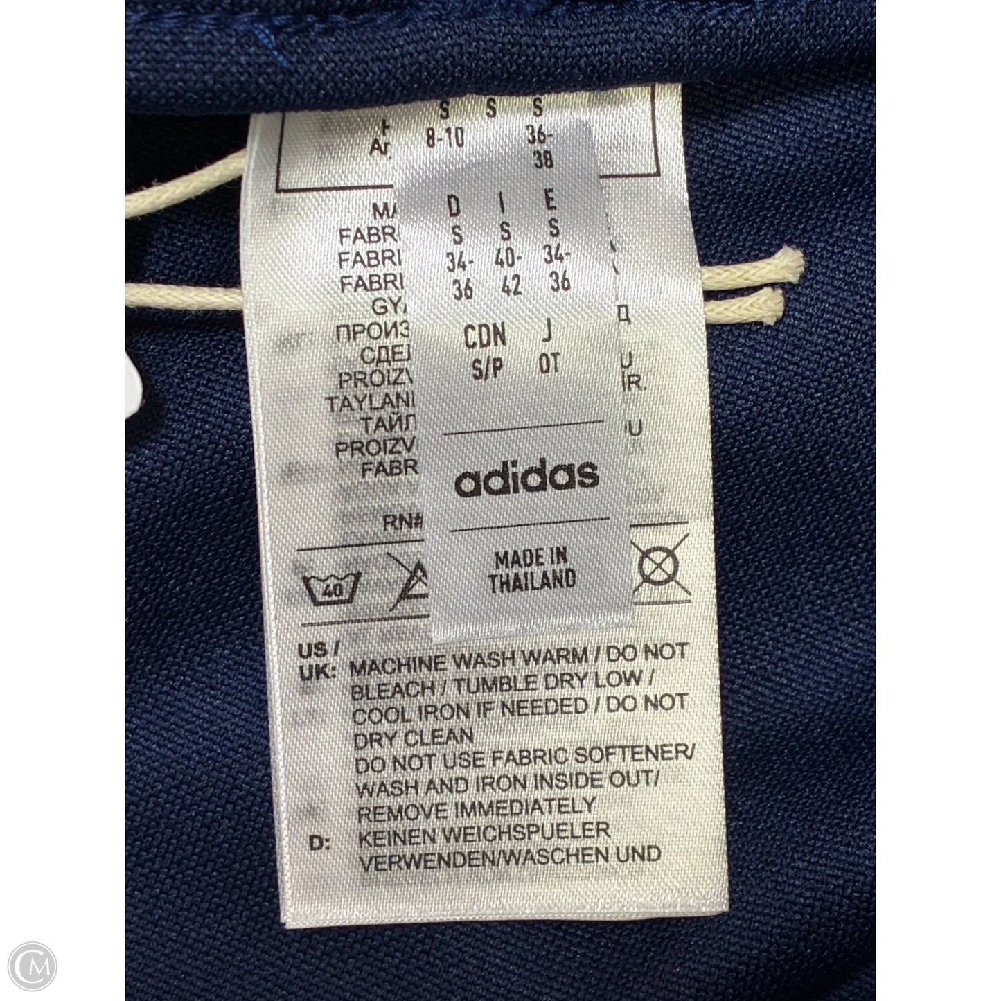 Athletic Pants By Adidas In Blue, Size: S