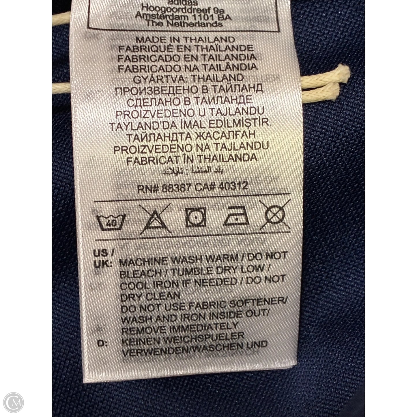 Athletic Pants By Adidas In Blue, Size: S