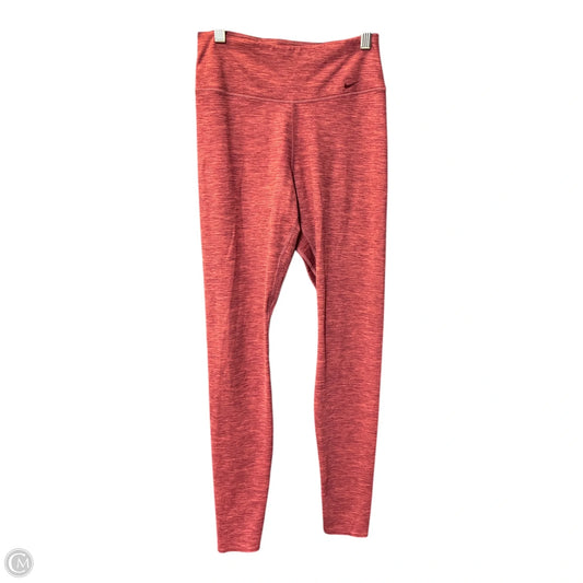 Athletic Leggings By Nike In Red, Size: S