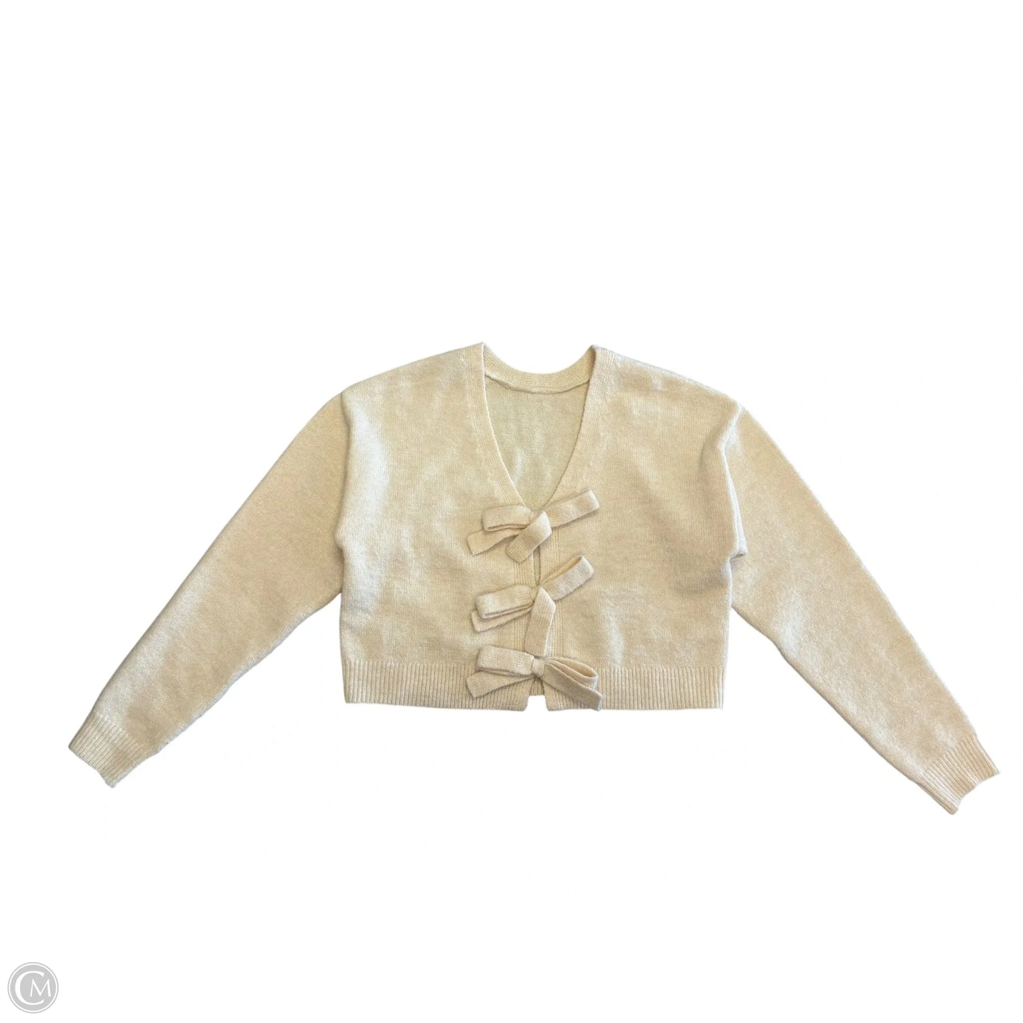 Sweater Cardigan By Mable In Cream, Size: S