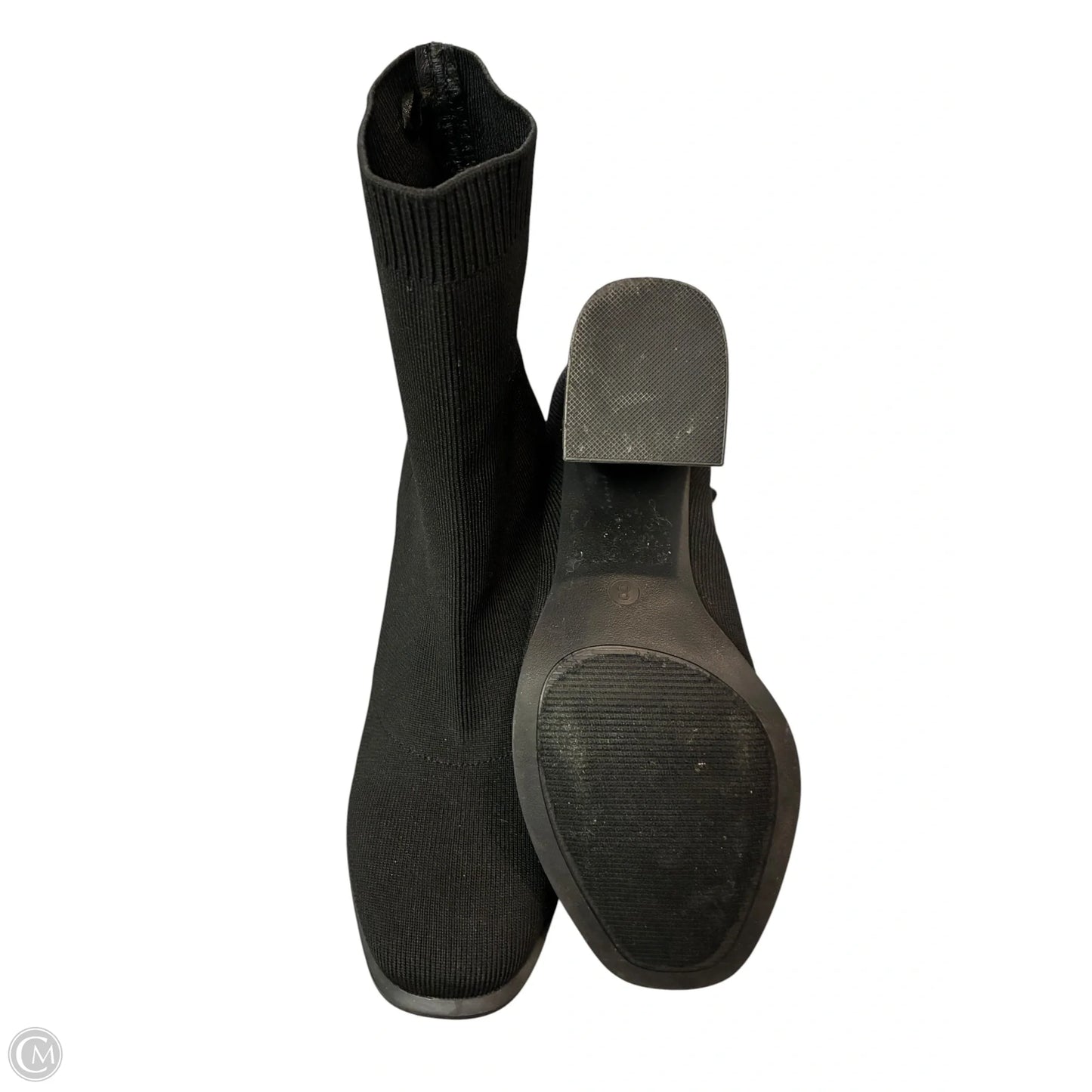 Boots Ankle Heels By Mia In Black, Size: 8