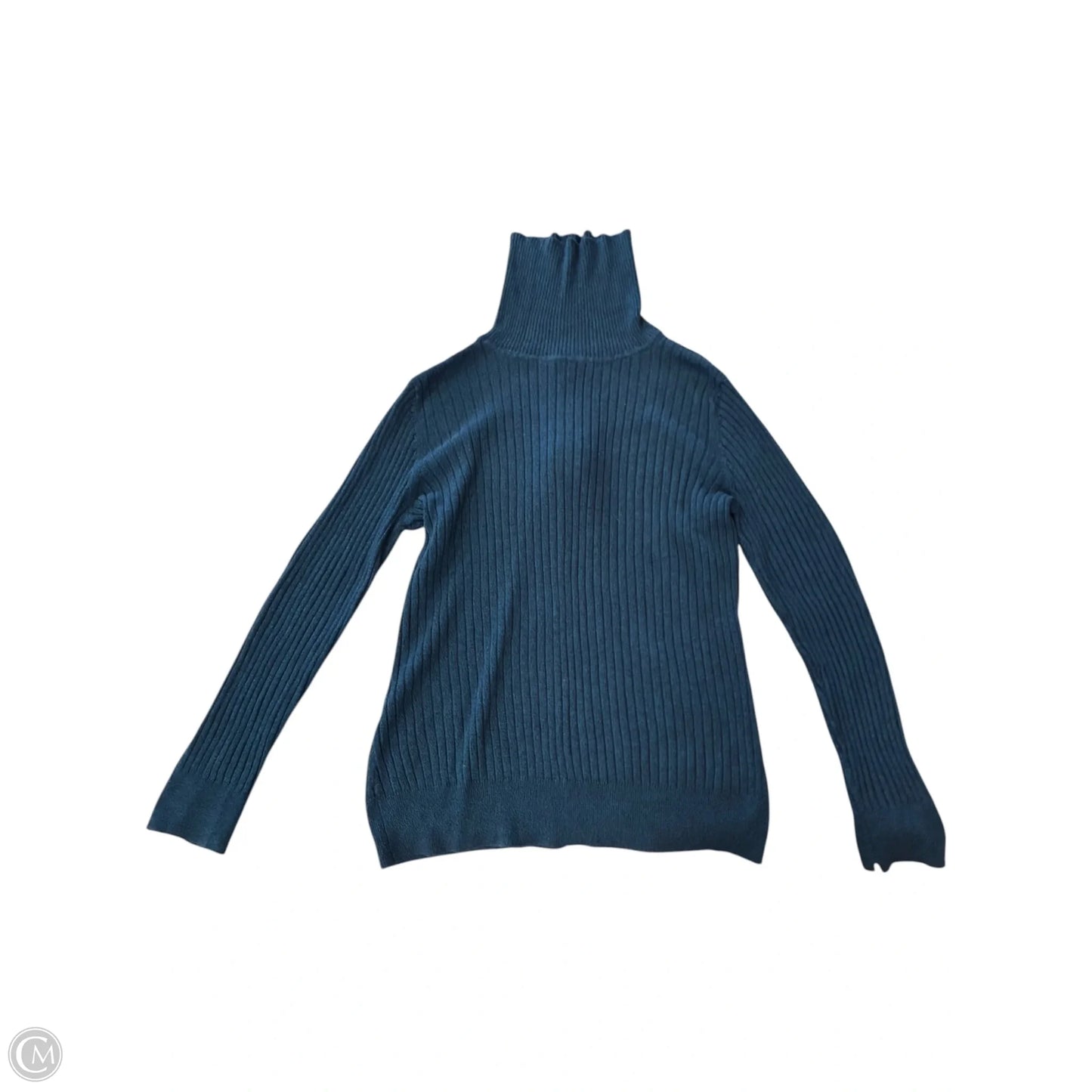 Sweater By Croft And Barrow In Teal, Size: L