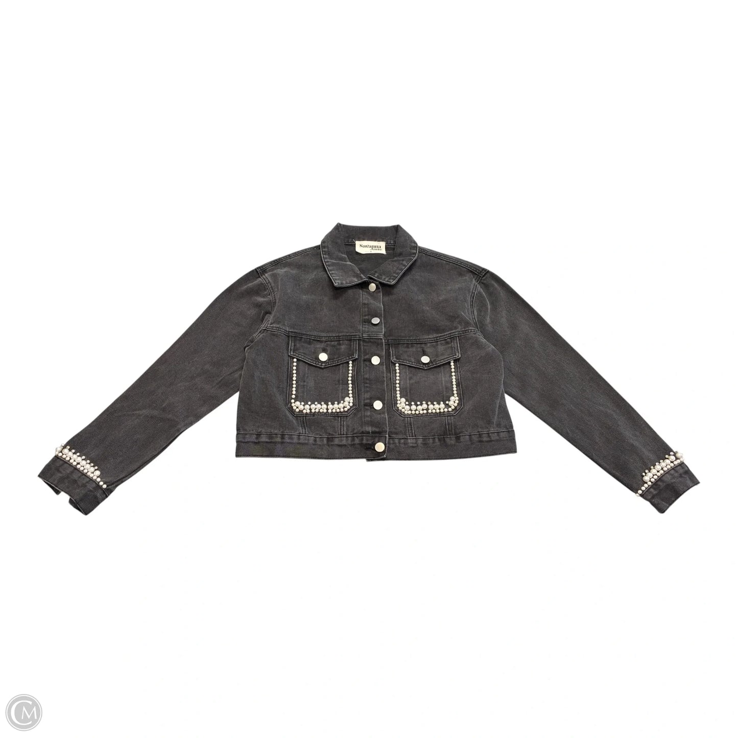 Jacket Denim By Savanna Jane In Black, Size: S