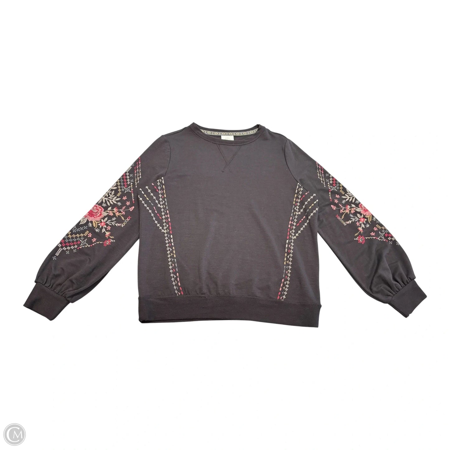 Top Long Sleeve By Talbots In Blue Denim, Size: M