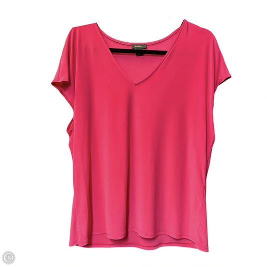Top Sleeveless By Halogen In Pink, Size: L
