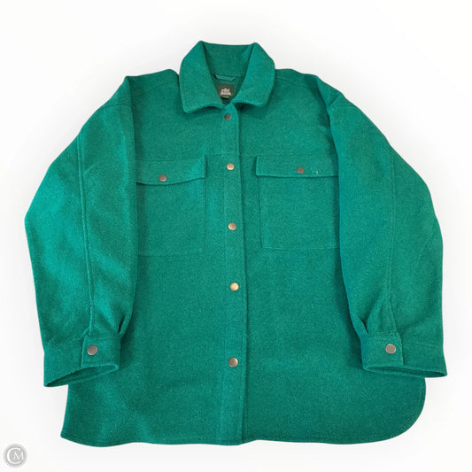 Jacket Shirt By Wild Fable In Green, Size: Xxl