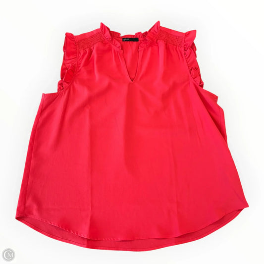 Blouse Sleeveless By Gibson In Orange, Size: Xxl