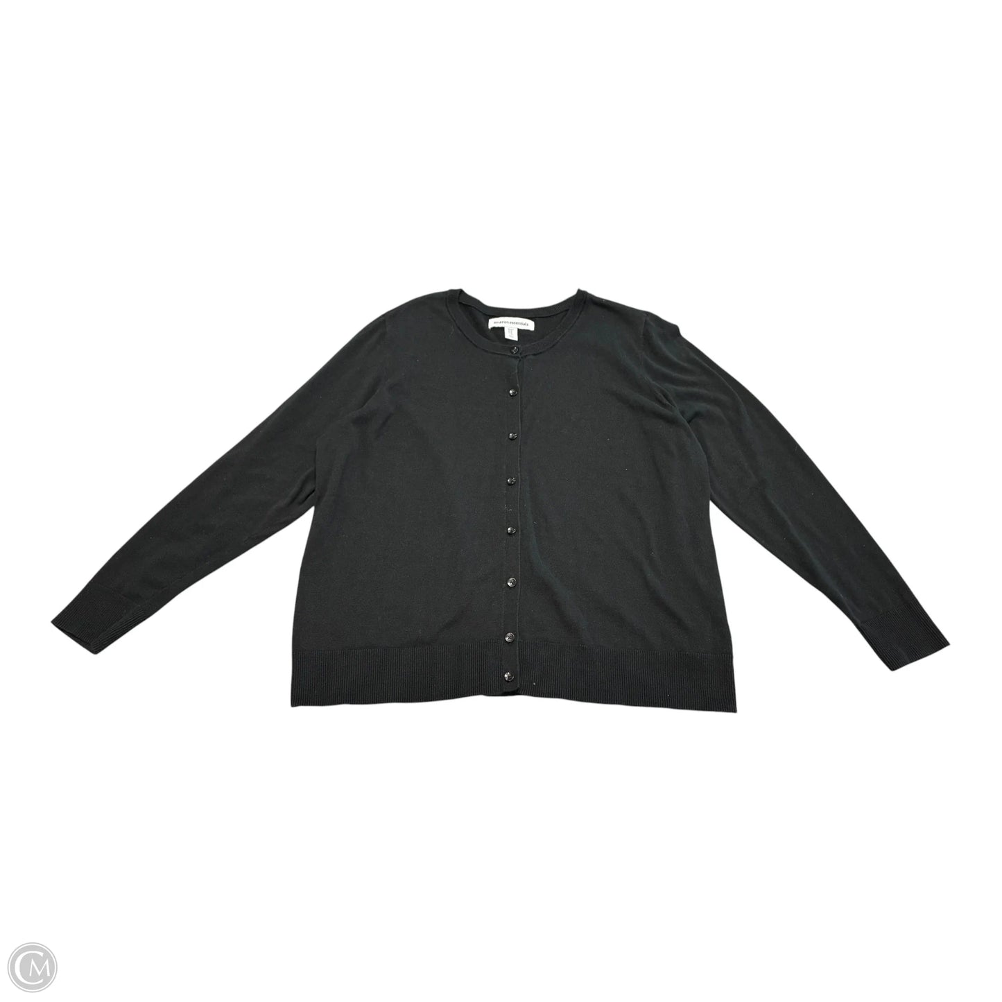 Cardigan By Amazon Essentials In Black, Size: Xxl