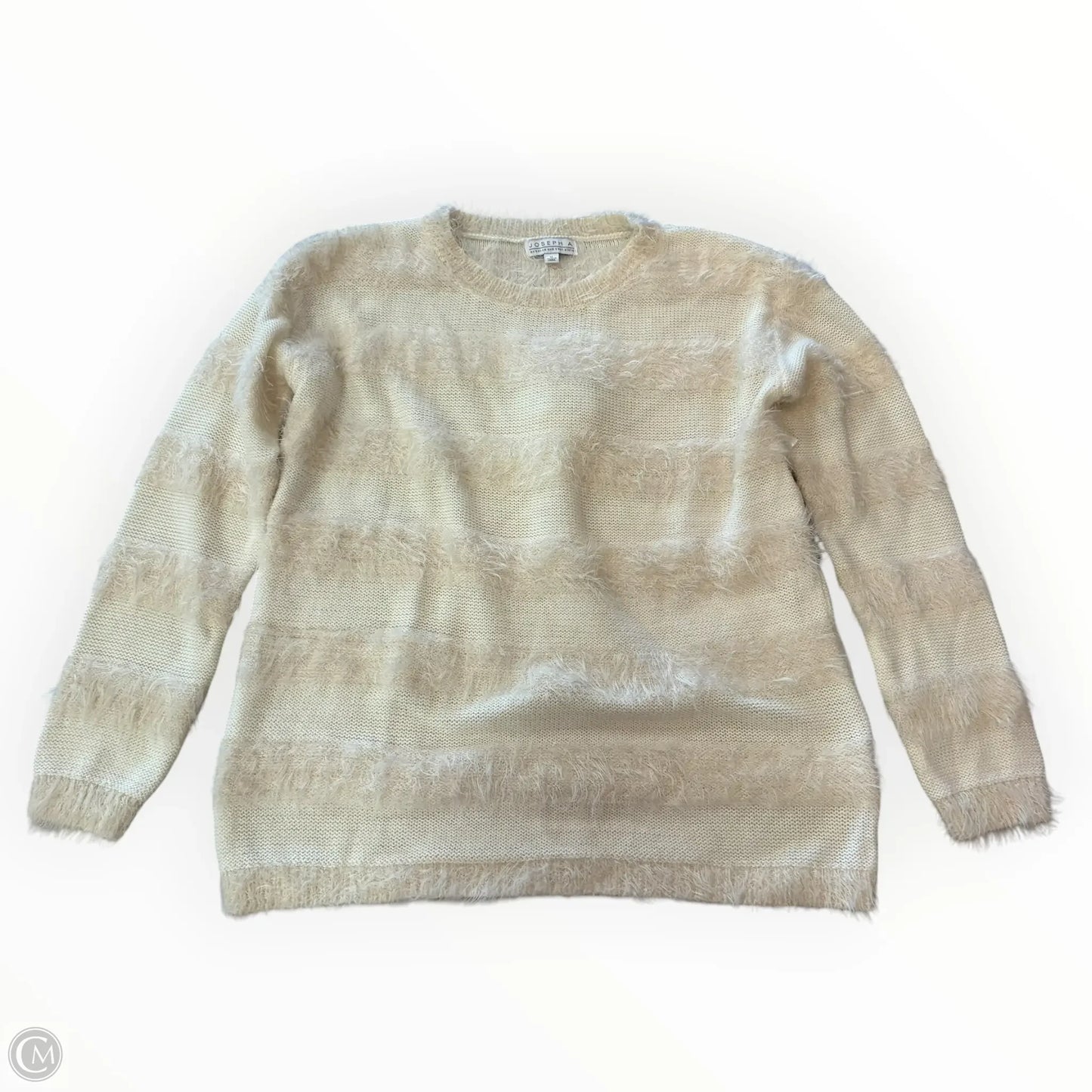 Sweater By Joseph A. In Cream, Size: M