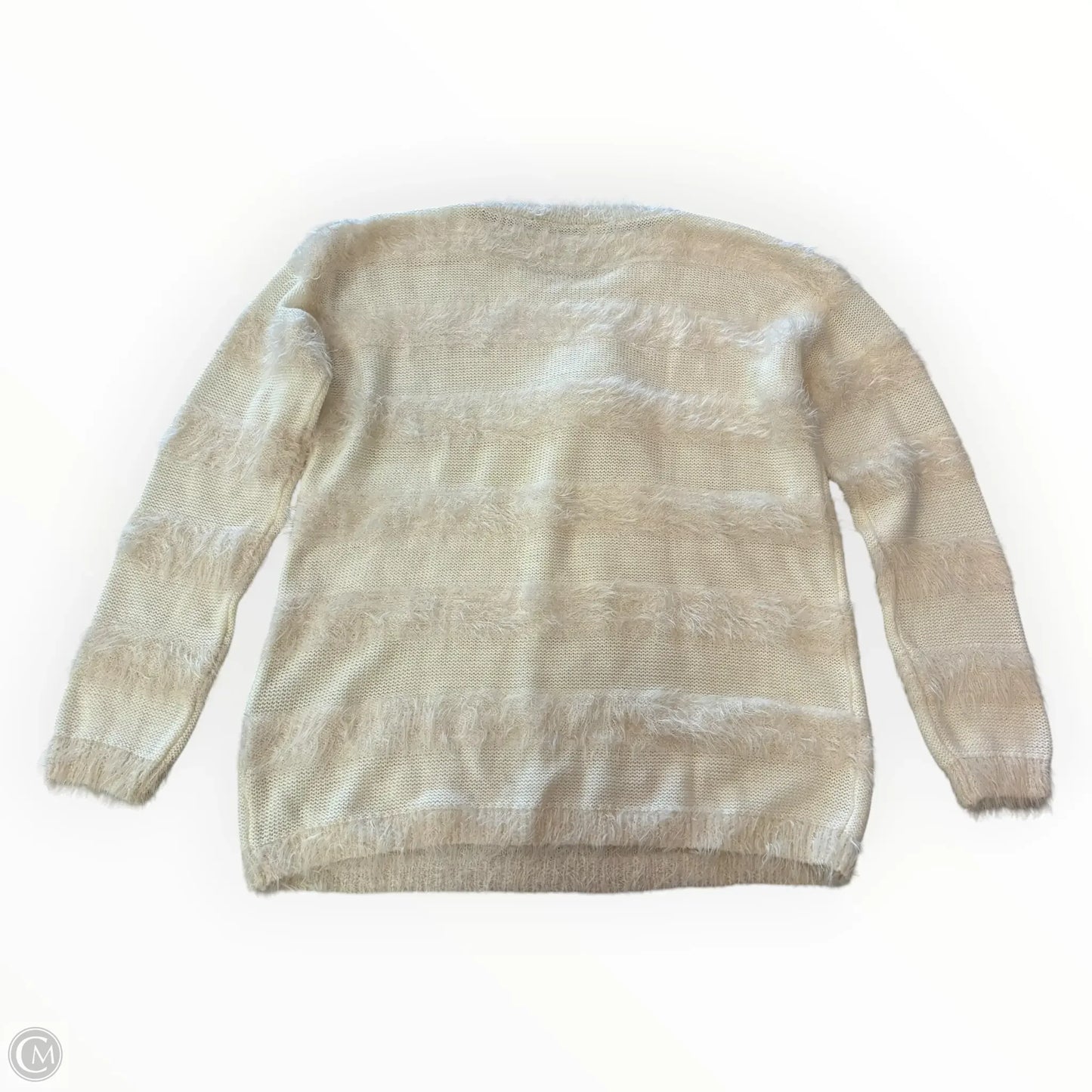 Sweater By Joseph A. In Cream, Size: M
