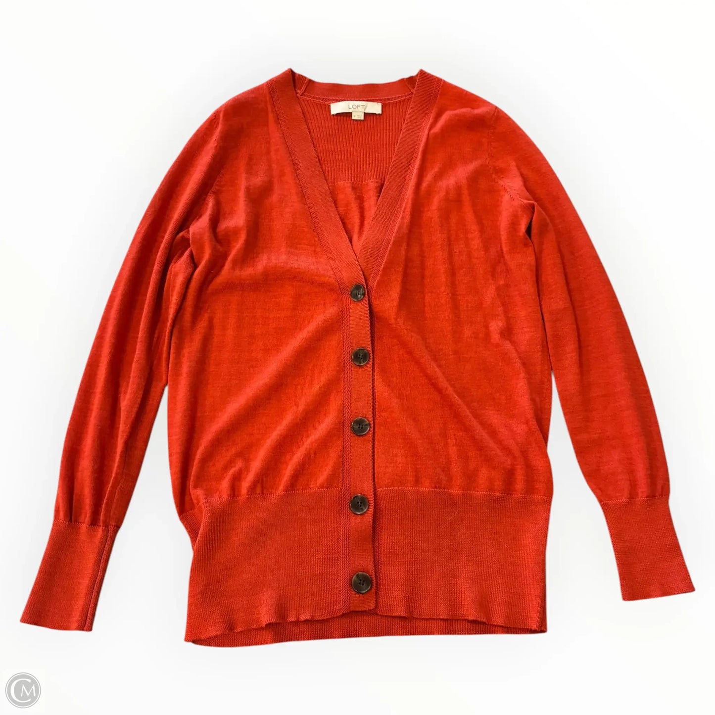 Cardigan By Loft In Orange, Size: S