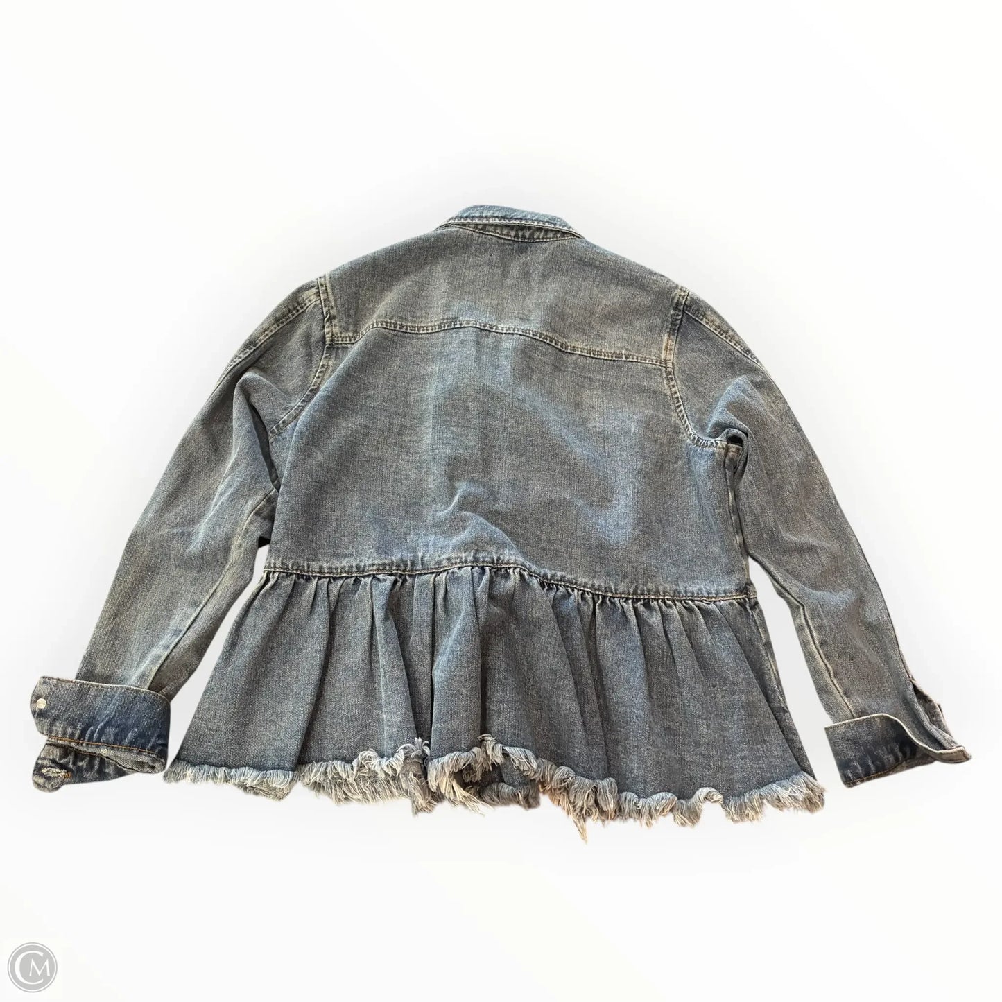 Jacket Denim By Mudpie In Blue Denim, Size: L