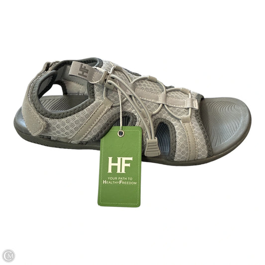 Sandals Sport By Clothes Mentor In Grey, Size: 8
