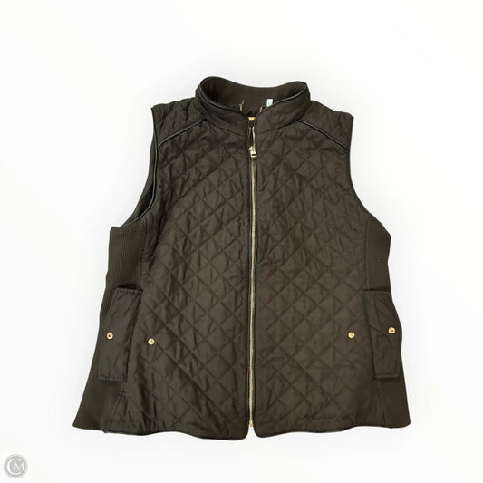 Vest Puffer & Quilted By Chicos In Brown, Size: Xl
